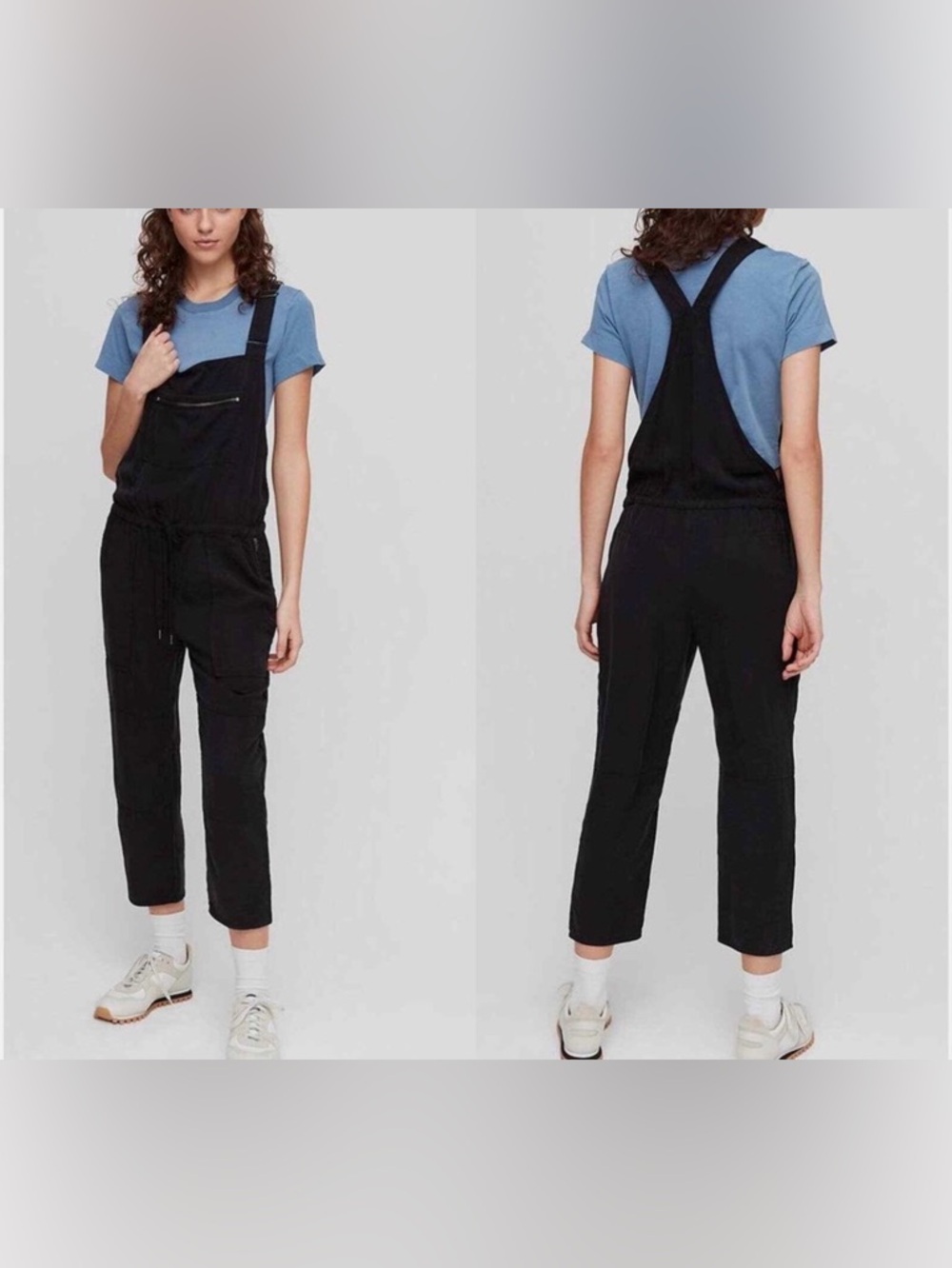 ARITZIA Wilfred Valletta Black Overalls Jumpsuit